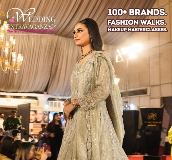 The runway at Wedding Extravaganza inside the Marquee at the Pearl Continental Hotel, Karachi